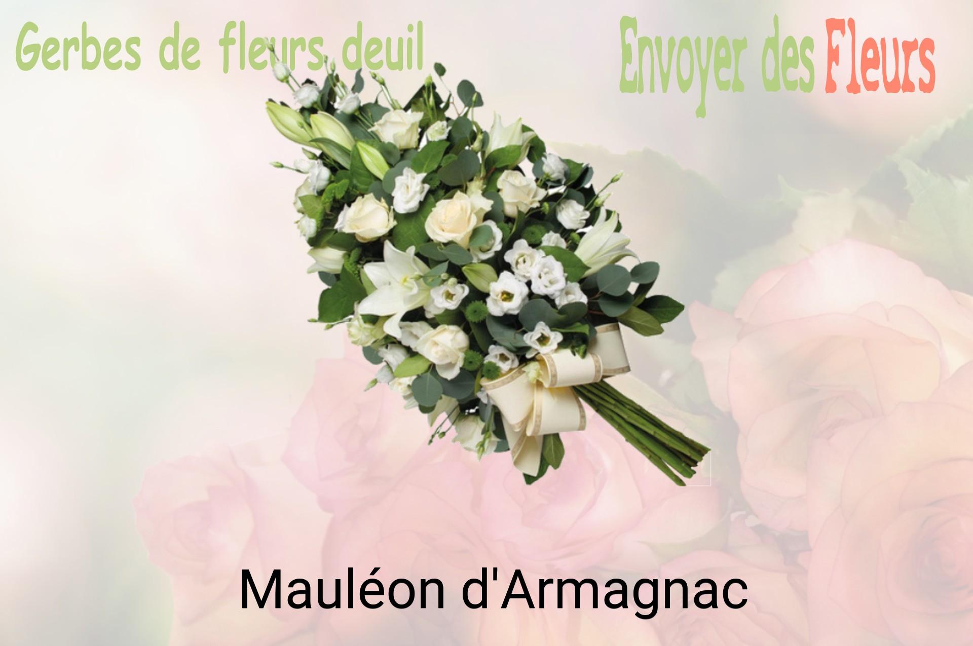 Gerbe de fleurs de deuil livrée à Mauléon-d'Armagnac